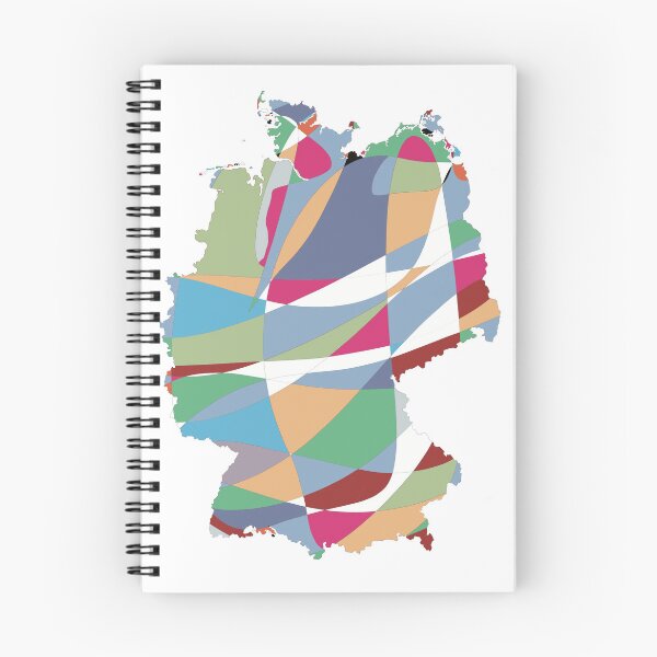 Item preview, Geometric Shard Germany Map - Colourful States Line Art designed and sold by iampaulmorris.