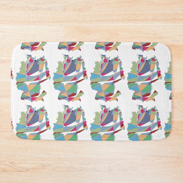 Item preview, Geometric Shard Germany Map - Colourful States Line Art designed and sold by iampaulmorris.
