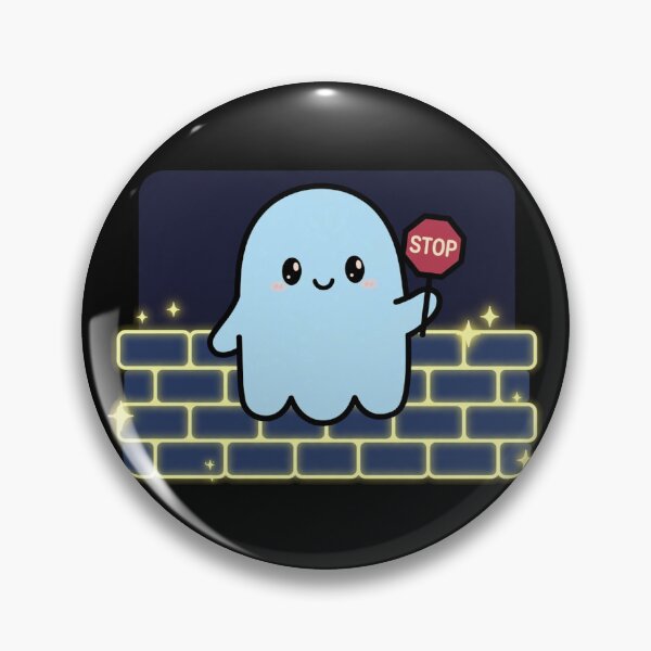 Item preview, Cute Cozy Firewall Ghost T-Shirt - Cybersecurity Tech Humor designed and sold by cybertreat.