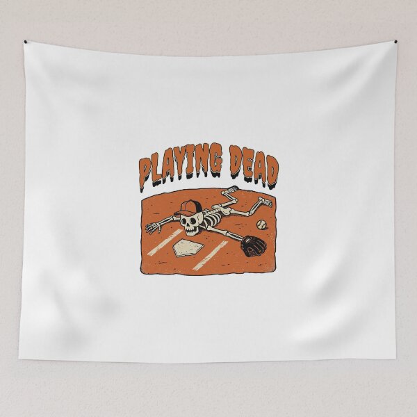 Item preview, Playing Dead Baseball Skeleton Halloween designed and sold by MASMUS27.
