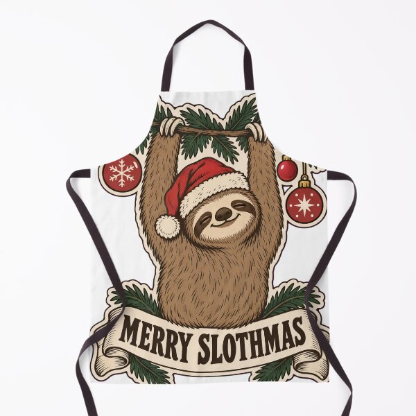 Item preview, Merry Slothmas Sloth in Santa Hat | Funny Sloth Christmas Pun designed and sold by StickyGuys.