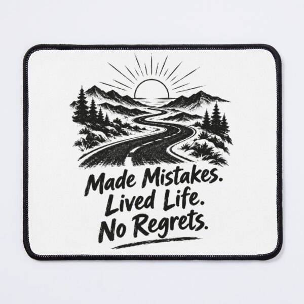 Item preview, Copy of Made Mistakes Lived Life No Regrets Outdoor Adventure Badge designed and sold by ManSplotu.