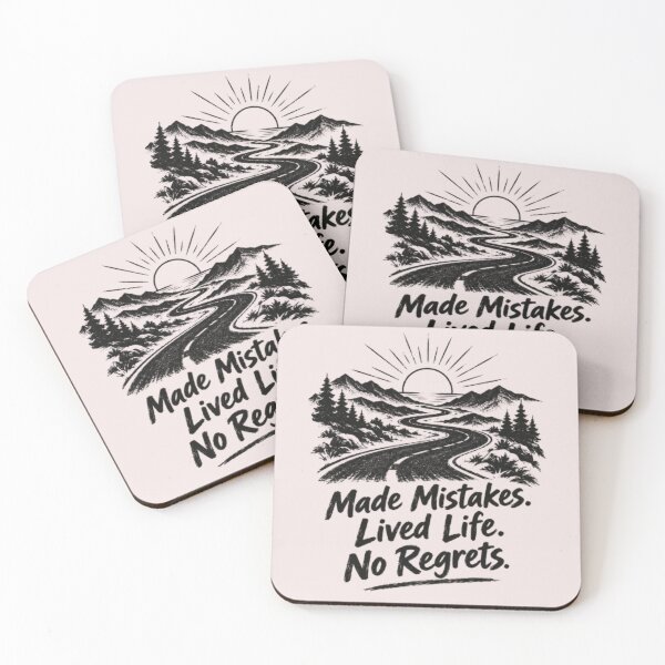 Item preview, Copy of Made Mistakes Lived Life No Regrets Outdoor Adventure Badge designed and sold by ManSplotu.
