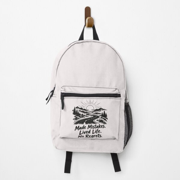 Item preview, Copy of Made Mistakes Lived Life No Regrets Outdoor Adventure Badge designed and sold by ManSplotu.