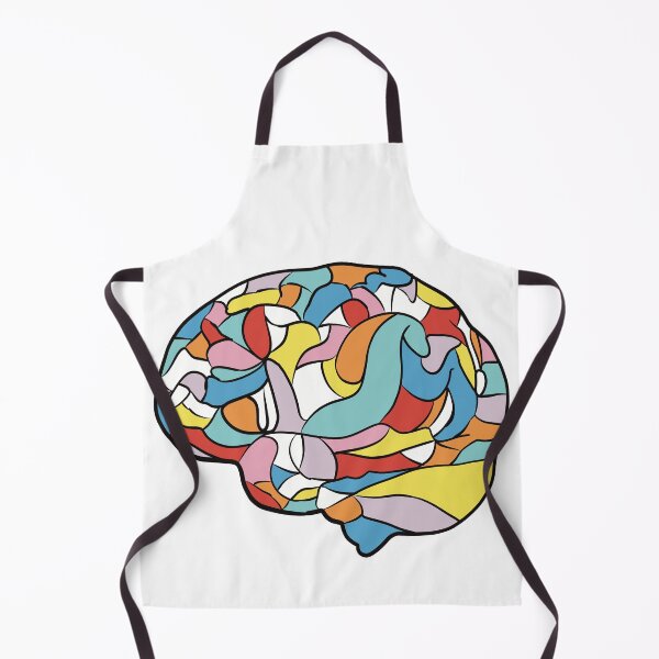 Item preview, Red & Blue Brain - Abstract Anatomy Mosaic Art designed and sold by iampaulmorris.