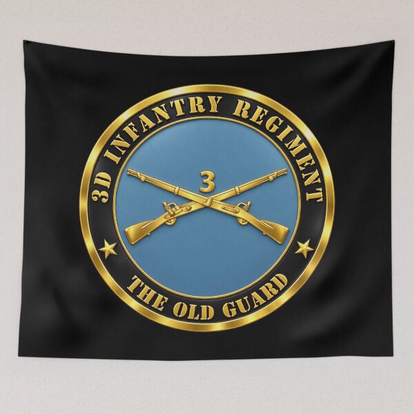 Item preview, Army - 3rd Infantry Regiment -The Old Guard w Inf Branch -  3D - Enhanced designed and sold by Military Insignia Products.