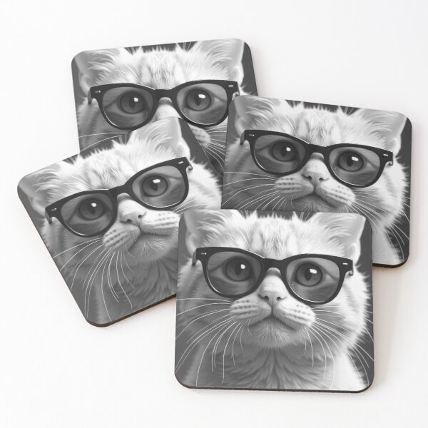 Item preview, Cool B&W Tabby Cat in Sunglasses designed and sold by VFXguy.