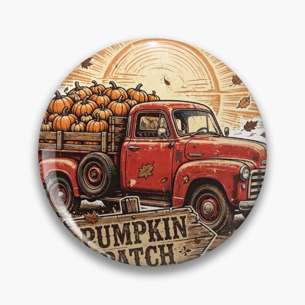 Item preview, Vintage Pumpkin Patch Truck Shirt — Retro Fall Halloween Tee designed and sold by unthinkabletees.