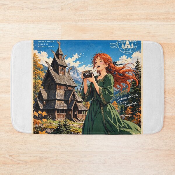 Item preview, Norway — Borgund Stave Church — A Joyful Journey Through Norway's Medieval Wooden Heritage designed and sold by DibujandoPorfa.