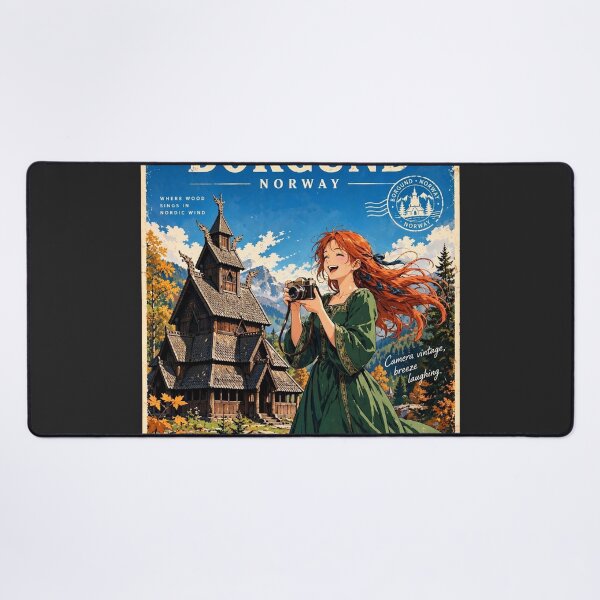 Item preview, Norway — Borgund Stave Church — A Joyful Journey Through Norway's Medieval Wooden Heritage designed and sold by DibujandoPorfa.