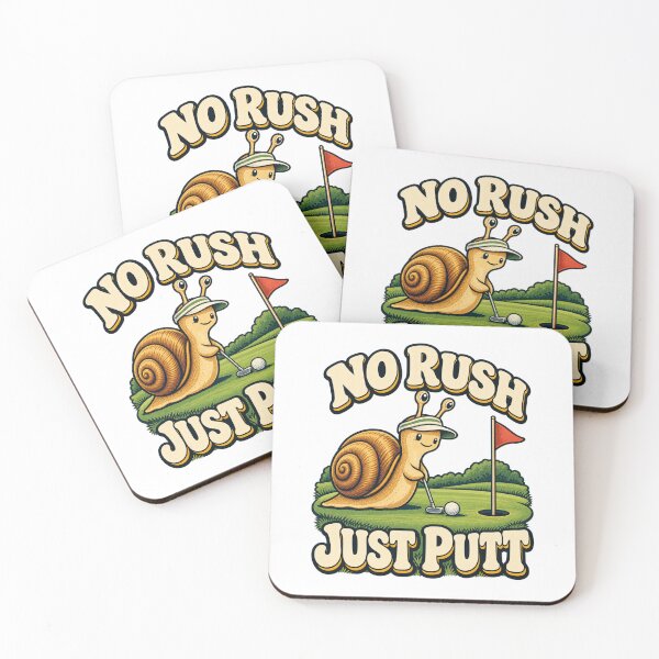 Item preview, No Rush, Just Putt - Snail Golfer designed and sold by Good Mood Foundry.