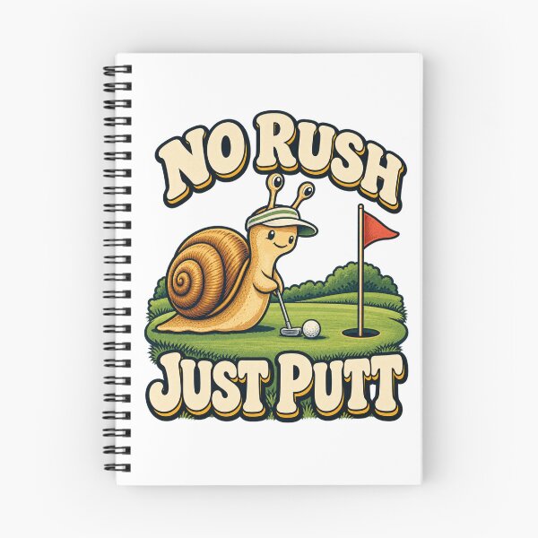 Item preview, No Rush, Just Putt - Snail Golfer designed and sold by Good Mood Foundry.