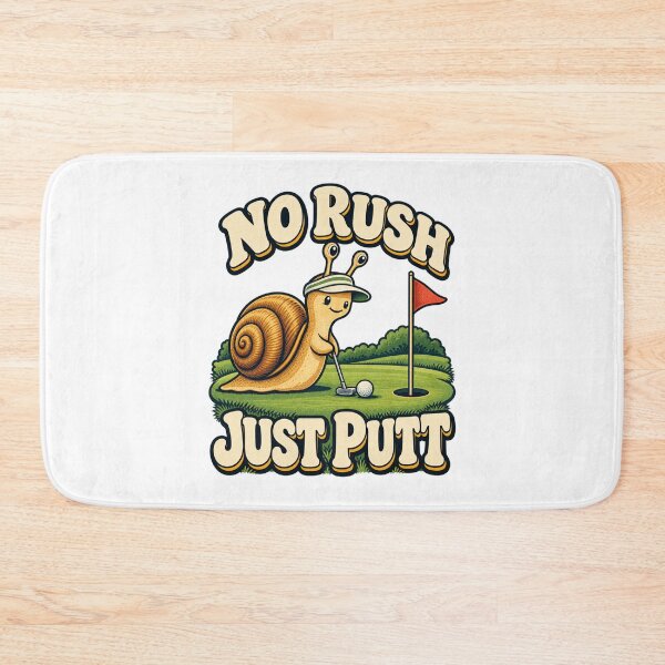 Item preview, No Rush, Just Putt - Snail Golfer designed and sold by Good Mood Foundry.