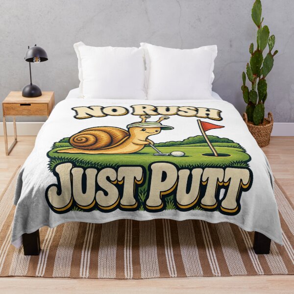 Item preview, No Rush, Just Putt - Snail Golfer designed and sold by Good Mood Foundry.