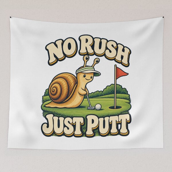 Item preview, No Rush, Just Putt - Snail Golfer designed and sold by Good Mood Foundry.