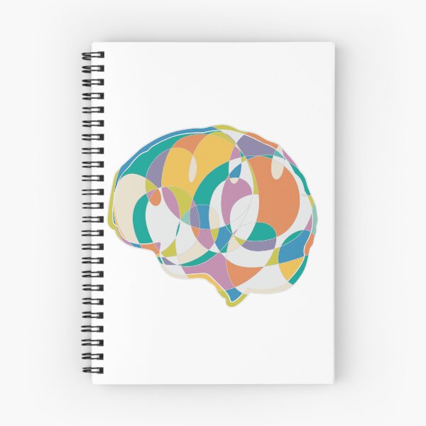 Item preview, Orange & Teal Brain - Abstract Anatomy Mosaic Art designed and sold by iampaulmorris.