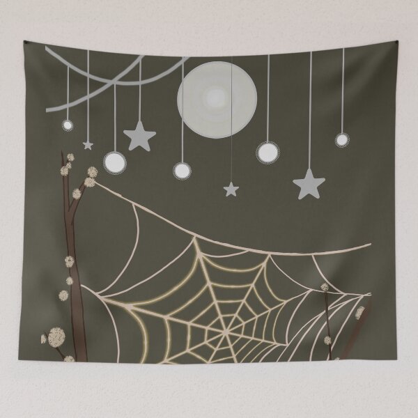 Item preview, Celestial Spider Web Mystic Moon Pattern designed and sold by BaraisVisuals.