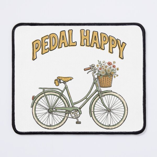 Item preview, Vintage Floral Bicycle Pedal Happy designed and sold by Chillo tees.