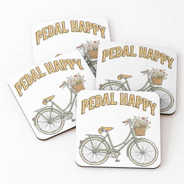 Item preview, Vintage Floral Bicycle Pedal Happy designed and sold by Chillo tees.
