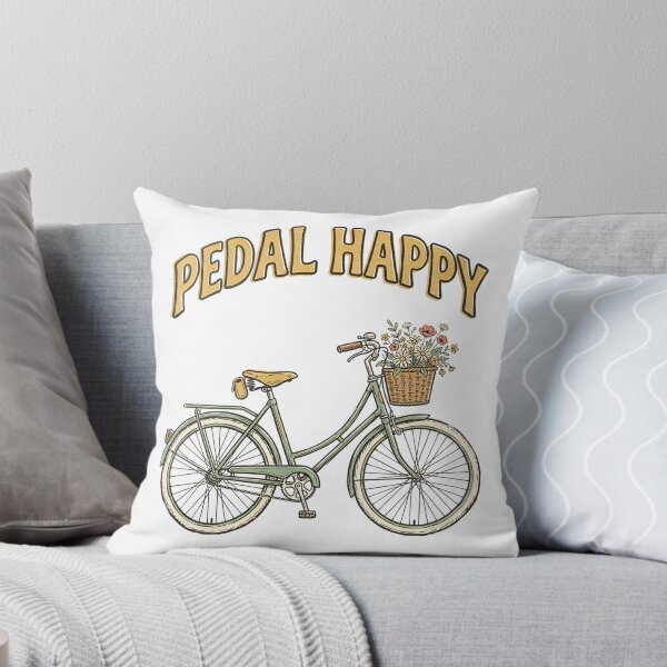 Item preview, Vintage Floral Bicycle Pedal Happy designed and sold by Chillo tees.
