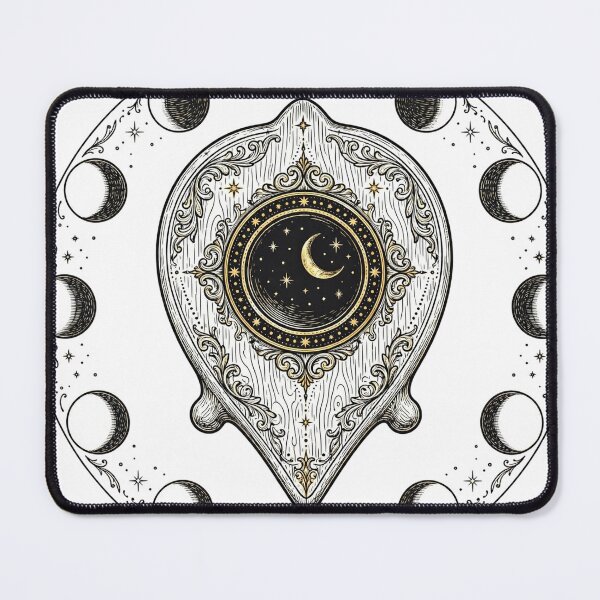 Item preview, Spirit Board Planchette Shirt — Mystical Moon Halloween Tee designed and sold by unthinkabletees.