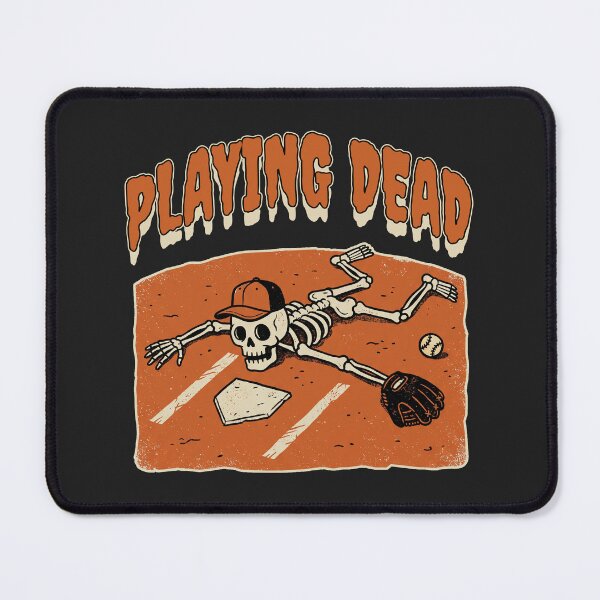 Item preview, Playing Dead – Funny Halloween Baseball Skeleton designed and sold by MASMUS27.