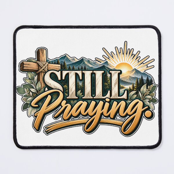 Item preview, Still Praying | Christian Prayer & Faith Mountain Design designed and sold by ThinkOnThis.