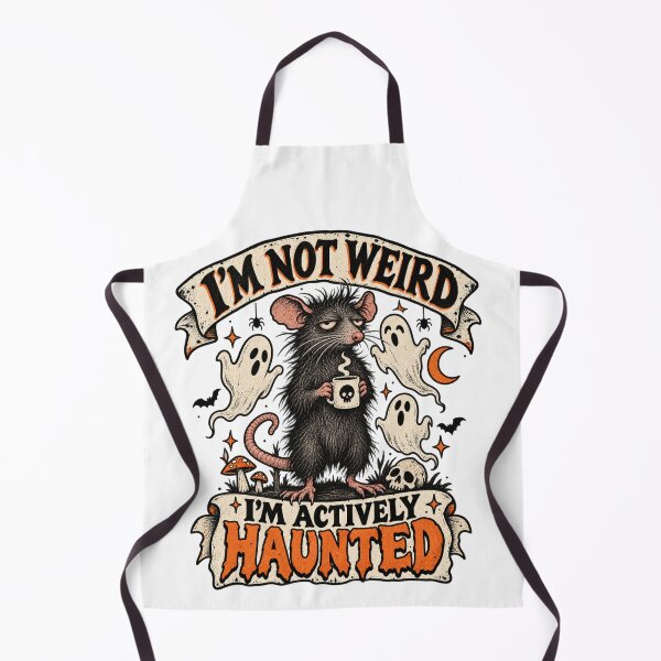 Item preview, I’m Not Weird, I’m Actively Haunted – Grumpy Rat Halloween designed and sold by PiANNE.