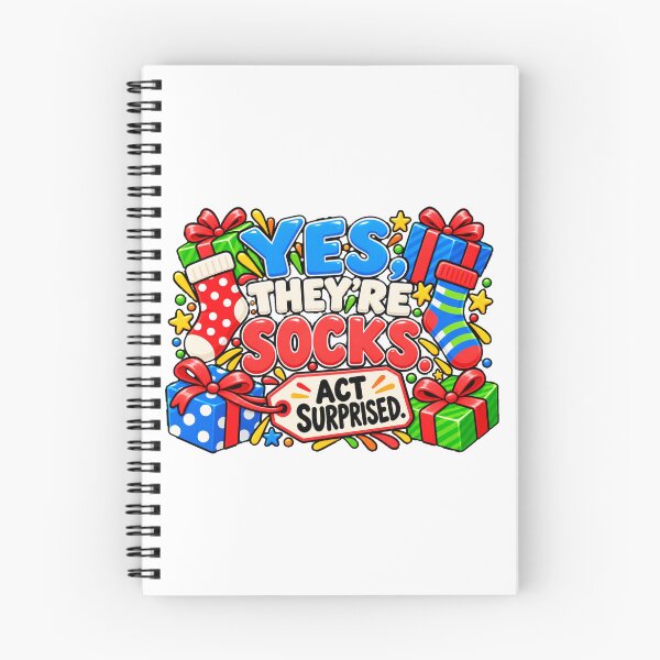 Item preview, Yes They’re Socks Act Surprised – Funny Christmas Gift Joke designed and sold by astersgraphics.