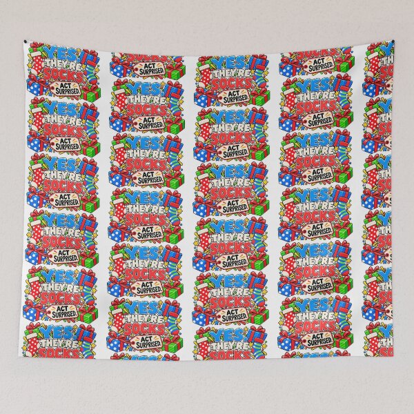 Item preview, Yes They’re Socks Act Surprised – Funny Christmas Gift Joke designed and sold by astersgraphics.