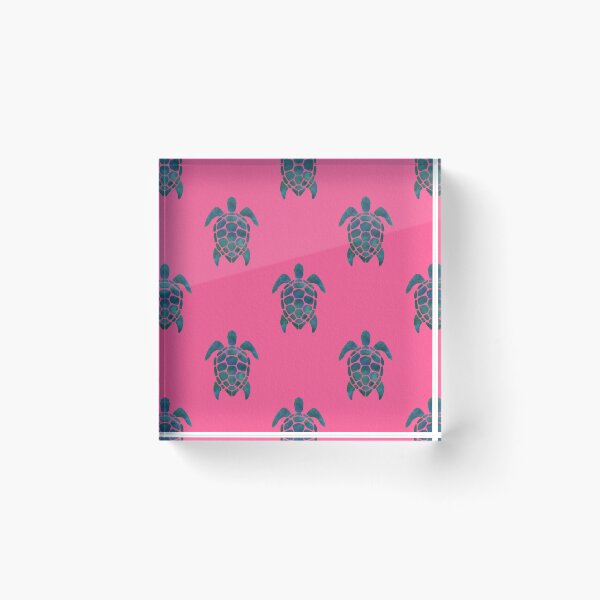 Item preview, Turtles pattern hot pink designed and sold by Ana Gorozpe.