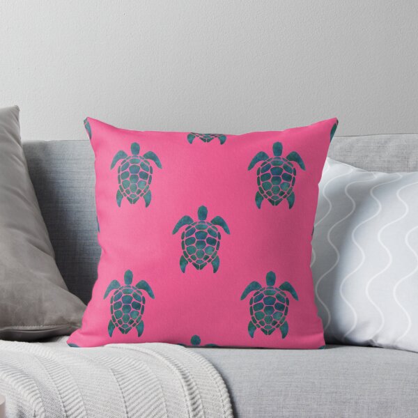 Item preview, Turtles pattern hot pink designed and sold by Ana Gorozpe.