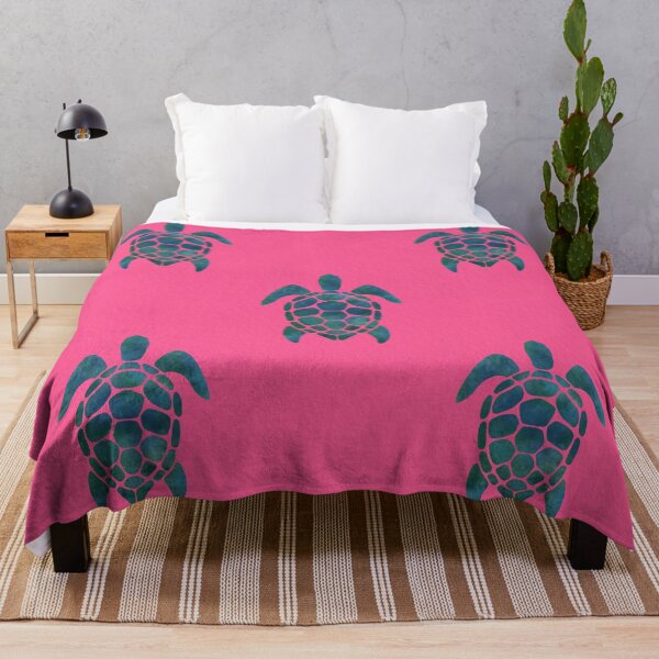 Item preview, Turtles pattern hot pink designed and sold by Ana Gorozpe.