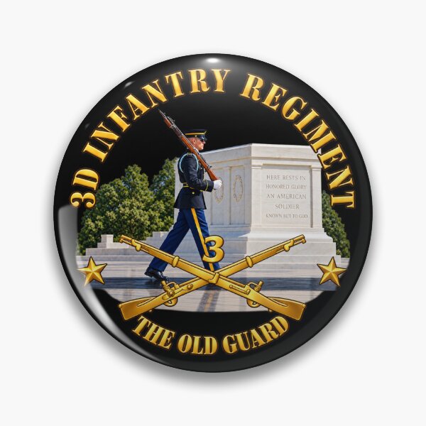 Item preview, Army - 3rd Infantry Regiment -The Old Guard w Inf Branch - with Tomb - 3D - Enhanced designed and sold by Military Insignia Products.