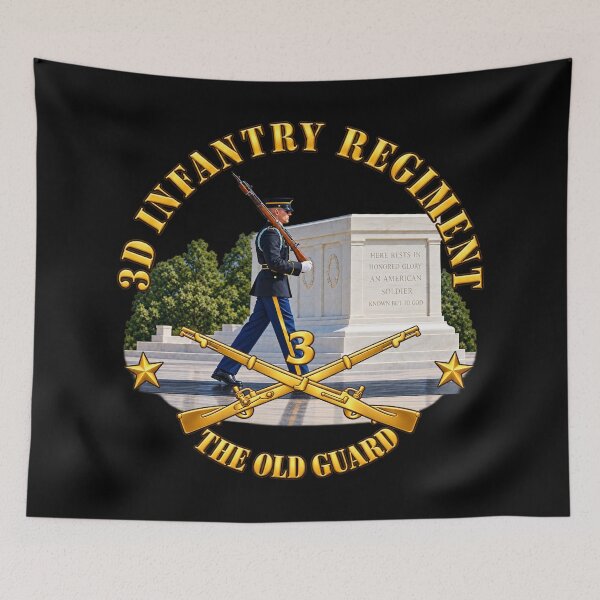 Item preview, Army - 3rd Infantry Regiment -The Old Guard w Inf Branch - with Tomb - 3D - Enhanced designed and sold by Military Insignia Products.