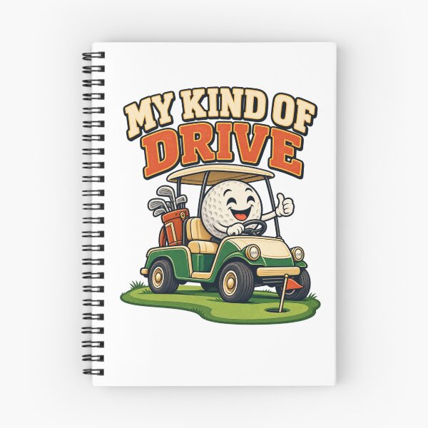 Item preview, My Kind of Drive - Funny Golf Cart designed and sold by Good Mood Foundry.