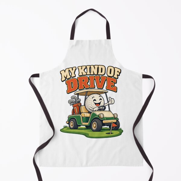 Item preview, My Kind of Drive - Funny Golf Cart designed and sold by Good Mood Foundry.