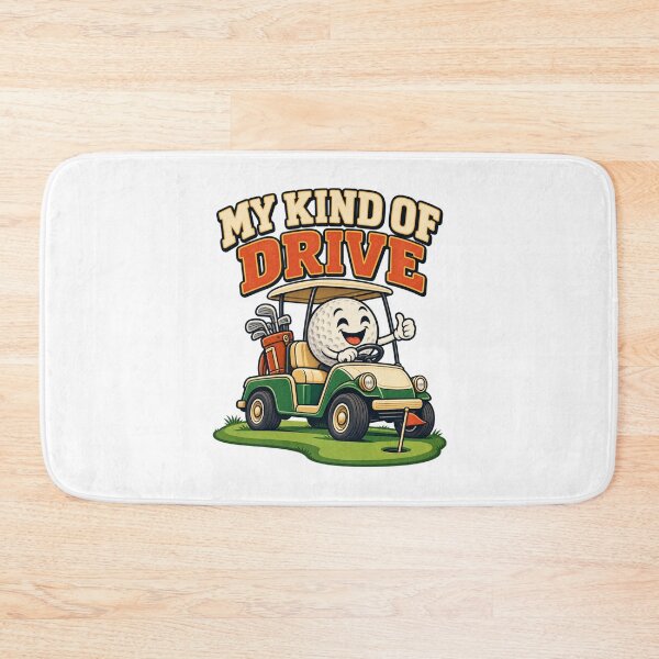 Item preview, My Kind of Drive - Funny Golf Cart designed and sold by Good Mood Foundry.