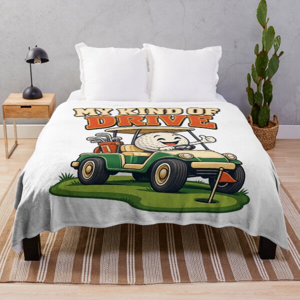 Item preview, My Kind of Drive - Funny Golf Cart designed and sold by Good Mood Foundry.