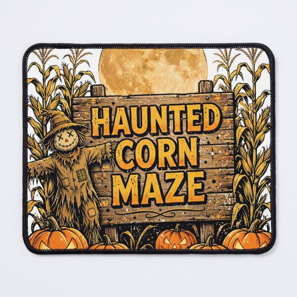 Item preview, Haunted Corn Maze Shirt — Retro Halloween Attraction Tee designed and sold by unthinkabletees.
