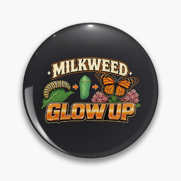 Item preview, Monarch Butterfly Milkweed Glow Up Caterpillar Life Cycle Art designed and sold by shifumart.