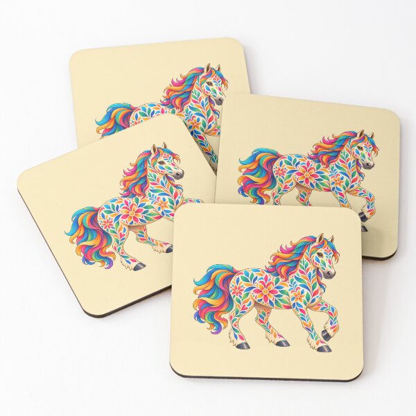 Item preview, Kaleido Floral Mandala Horse designed and sold by Myra365Art.