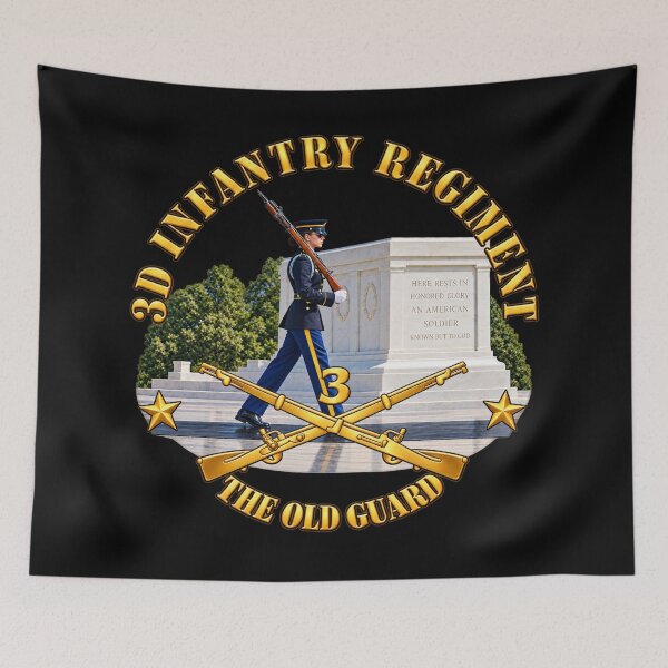 Item preview, Army - 3rd Infantry Regiment -The Old Guard w Inf Branch - with Tomb - Female - 3D - Enhanced designed and sold by Military Insignia Products.