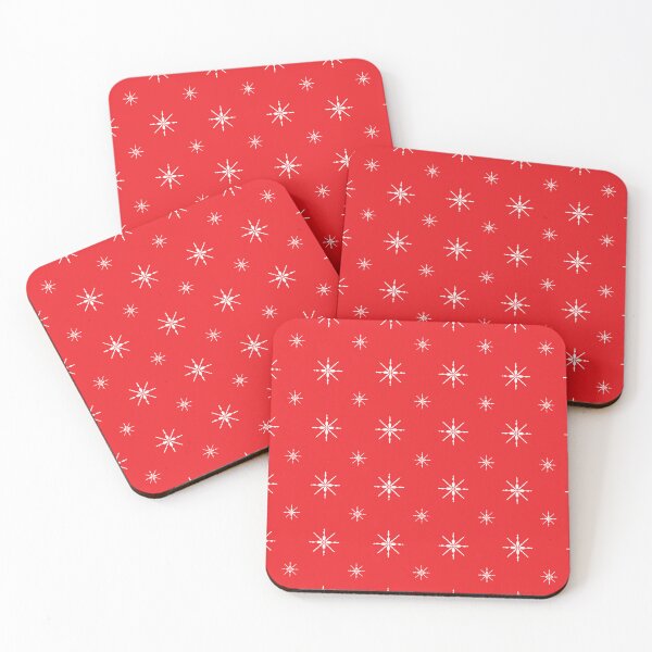 Item preview, Snowflakes on Red Background designed and sold by Nana Dancer Designs.
