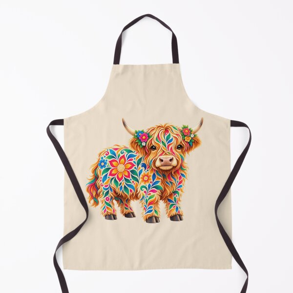 Item preview, Kaleido Floral Highland Cow designed and sold by Myra365Art.