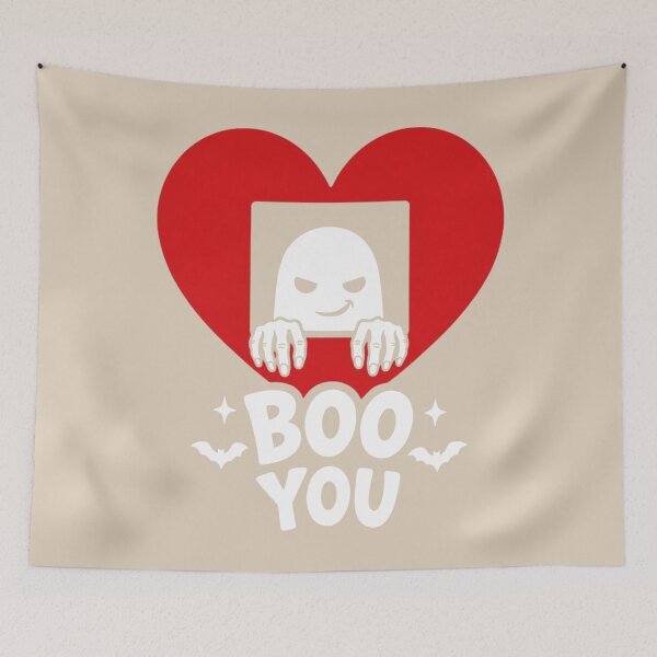 Item preview, Funny Boo You Spooky Ghost Red Heart Halloween designed and sold by ANJ Creative Designs.