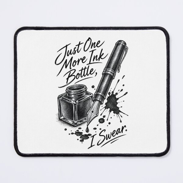 Item preview, Just One More Ink Bottle I Swear Fountain Pen Art designed and sold by CrazySzoopWorld.
