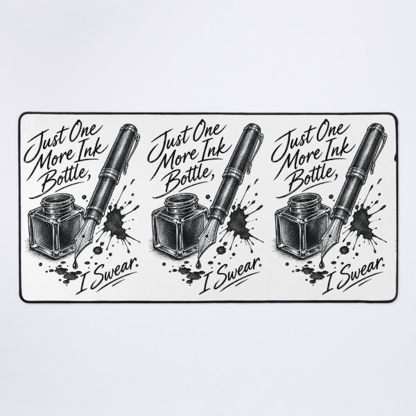 Item preview, Just One More Ink Bottle I Swear Fountain Pen Art designed and sold by CrazySzoopWorld.