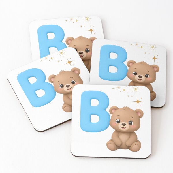 Item preview, Cute Cartoon Letter B, Bear – Kids Alphabet Design designed and sold by allgrabs.