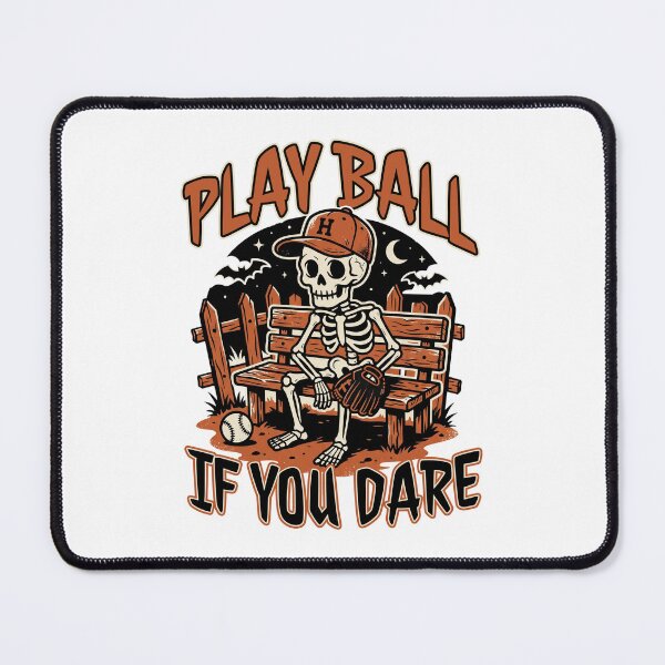 Item preview, Play Ball If You Dare – Halloween Baseball Skeleton designed and sold by MASMUS27.